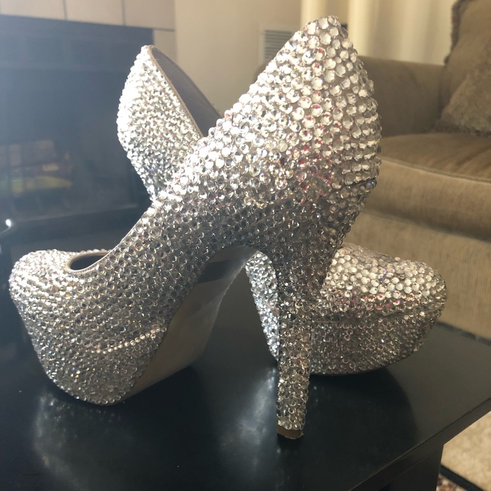 Diamond studded shoes